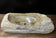 PETRIFIED WOOD SINK, ORGANIC MODERN, GREY, BEIGE, BROWN