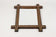 19TH CENTURY, AUSTRIA, TRAMP ART, RUSTIC WALL MIRROR, TRICOLORED, CIRCA 1870