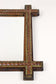 19TH CENTURY, AUSTRIA, TRAMP ART, RUSTIC WALL MIRROR, TRICOLORED, CIRCA 1870