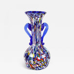 MID-CENTURY, ITALY, MURANO GLASS VASE, MULTICOLOR, 1950