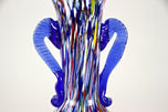 MID-CENTURY, ITALY, MURANO GLASS VASE, MULTICOLOR, 1950
