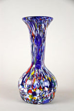 MID-CENTURY, ITALY, MURANO GLASS VASE, MULTICOLOR, 1950
