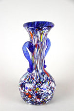 MID-CENTURY, ITALY, MURANO GLASS VASE, MULTICOLOR, 1950