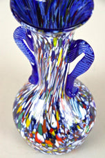 MID-CENTURY, ITALY, MURANO GLASS VASE, MULTICOLOR, 1950