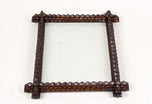 19TH CENTURY, AUSTRIA, TRAMP ART PHOTO FRAME, RUSTIC STYLE, CIRCA 1880
