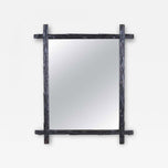 19TH CENTURY, AUSTRIA, RUSTIC WALL MIRROR, BLACK FOREST