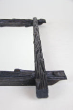 19TH CENTURY, AUSTRIA, RUSTIC WALL MIRROR, BLACK FOREST