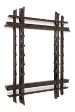 BLACK FOREST RUSTIC WALL MIRROR, AUSTRIA, 19TH CENTURY, CIRCA 1870
