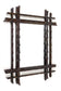 BLACK FOREST RUSTIC WALL MIRROR, AUSTRIA, 19TH CENTURY, CIRCA 1870