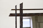BLACK FOREST RUSTIC WALL MIRROR, AUSTRIA, 19TH CENTURY, CIRCA 1870