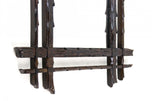BLACK FOREST RUSTIC WALL MIRROR, AUSTRIA, 19TH CENTURY, CIRCA 1870