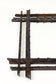 BLACK FOREST RUSTIC WALL MIRROR, AUSTRIA, 19TH CENTURY, CIRCA 1870