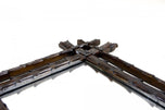 BLACK FOREST RUSTIC WALL MIRROR, AUSTRIA, 19TH CENTURY, CIRCA 1870