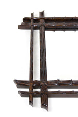 19TH CENTURY, AUSTRIA, RUSTIC BLACK FOREST, WALL MIRROR, CIRCA 1870