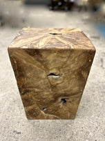 TEAK WOOD SIDE TABLE, STOOL, HANDCRAFTED, INDONESIA, 2024