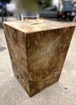 TEAK WOOD SIDE TABLE, STOOL, HANDCRAFTED, INDONESIA, 2024