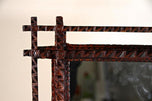 TRAMP ART, RUSTIC WALL MIRROR, AUSTRIA, LATE 19TH CENTURY, CIRCA 1880