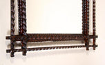 TRAMP ART, RUSTIC WALL MIRROR, AUSTRIA, LATE 19TH CENTURY, CIRCA 1880