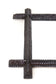 19TH CENTURY, AUSTRIA, TRAMP ART, RUSTIC WALL MIRROR, HANDCARVED, CIRCA 1880