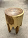 LACQUERED, SUAR WOOD, SIDE TABLE, STOOL, HANDCARVED, INDONESIA, 2024