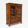 19TH CENTURY, AUSTRIA, BIEDERMEIER WALNUT CABINET, VITRINE, BOOKCASE