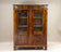 19TH CENTURY, AUSTRIA, BIEDERMEIER WALNUT CABINET, VITRINE, BOOKCASE