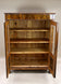 19TH CENTURY, AUSTRIA, BIEDERMEIER WALNUT CABINET, VITRINE, BOOKCASE