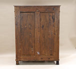 19TH CENTURY, AUSTRIA, BIEDERMEIER WALNUT CABINET, VITRINE, BOOKCASE