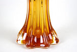 MURANO GLASS VASE, MID CENTURY, RED, ORANGE, ITALY