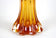 MURANO GLASS VASE, MID CENTURY, RED, ORANGE, ITALY