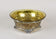 20TH CENTURY, AUSTRIA, ART NOUVEAU, SILVER BASKET, AMBERCOLORED GLASS