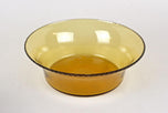 20TH CENTURY, AUSTRIA, ART NOUVEAU, SILVER BASKET, AMBERCOLORED GLASS