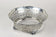 20TH CENTURY, AUSTRIA, ART NOUVEAU, SILVER BASKET, AMBERCOLORED GLASS