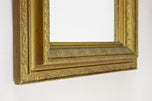 20TH CENTURY, AUSTRIA, BRONZED, GILT, ART NOUVEAU MIRROR