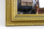 20TH CENTURY, AUSTRIA, BRONZED, GILT, ART NOUVEAU MIRROR