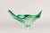 MID CENTURY MODERN, ITALY, MURANO GLASS BOWL, GREEN, CLEAR TONES, 1960