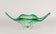 MID CENTURY MODERN, ITALY, MURANO GLASS BOWL, GREEN, CLEAR TONES, 1960