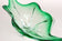 MID CENTURY MODERN, ITALY, MURANO GLASS BOWL, GREEN, CLEAR TONES, 1960