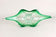 MID CENTURY MODERN, ITALY, MURANO GLASS BOWL, GREEN, CLEAR TONES, 1960