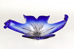 BLUE MURANO GLASS BOWL, MID-CENTURY, ITALY, 1960/70