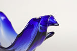 BLUE MURANO GLASS BOWL, MID-CENTURY, ITALY, 1960/70