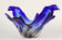 BLUE MURANO GLASS BOWL, MID-CENTURY, ITALY, 1960/70