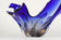 BLUE MURANO GLASS BOWL, MID-CENTURY, ITALY, 1960/70