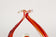 RED, AMBER, COLORED, MURANO GLASS, BASKET, BOWL, HANDLES, ITALY, 1960