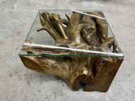 TEAK ROOT COFFEE TABLE, LAQUERED, INDONESIA, 2022