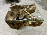 TEAK ROOT COFFEE TABLE, LAQUERED, INDONESIA, 2022