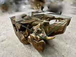 TEAK ROOT COFFEE TABLE, LAQUERED, INDONESIA, 2022
