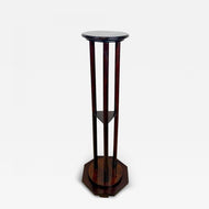 ART NOUVEAU, AUSTRIA, BENTWOOD PEDESTAL, MAHOGANY LOOK, CIRCA 1900