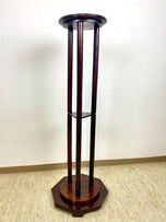 ART NOUVEAU, AUSTRIA, BENTWOOD PEDESTAL, MAHOGANY LOOK, CIRCA 1900