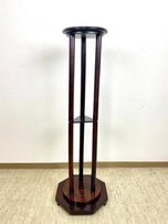 ART NOUVEAU, AUSTRIA, BENTWOOD PEDESTAL, MAHOGANY LOOK, CIRCA 1900